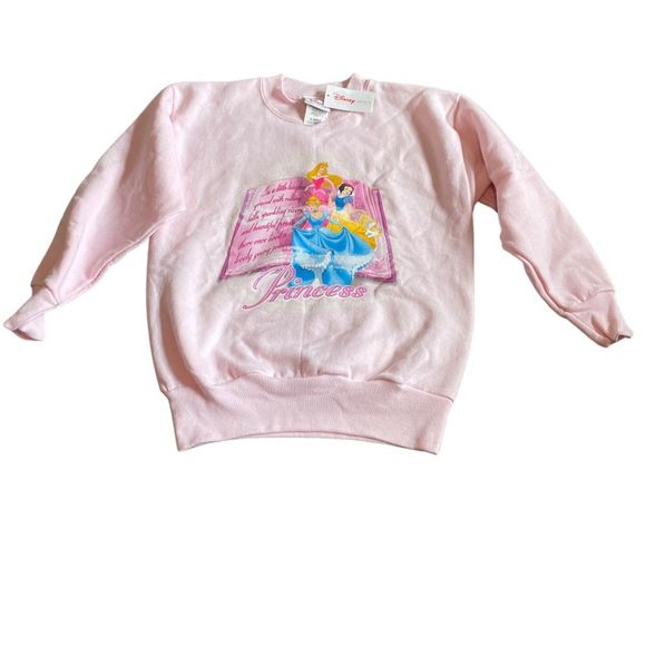 NWT Disney Store Girls Sweatshirt Princess Pink